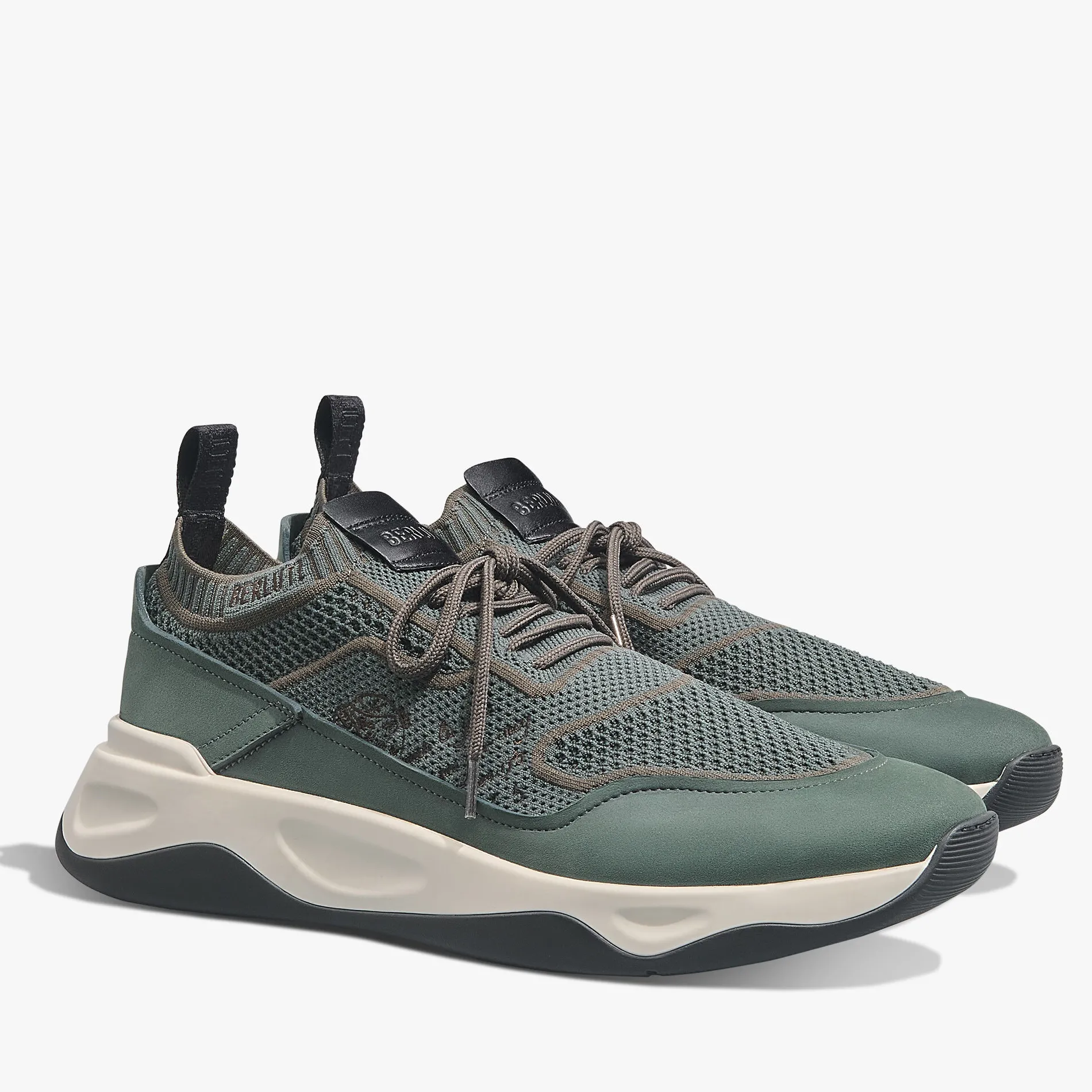Berluti Sneaker Shadow En Maille Scritto Et Cuir Nubuck | Sneakers | Shadow
