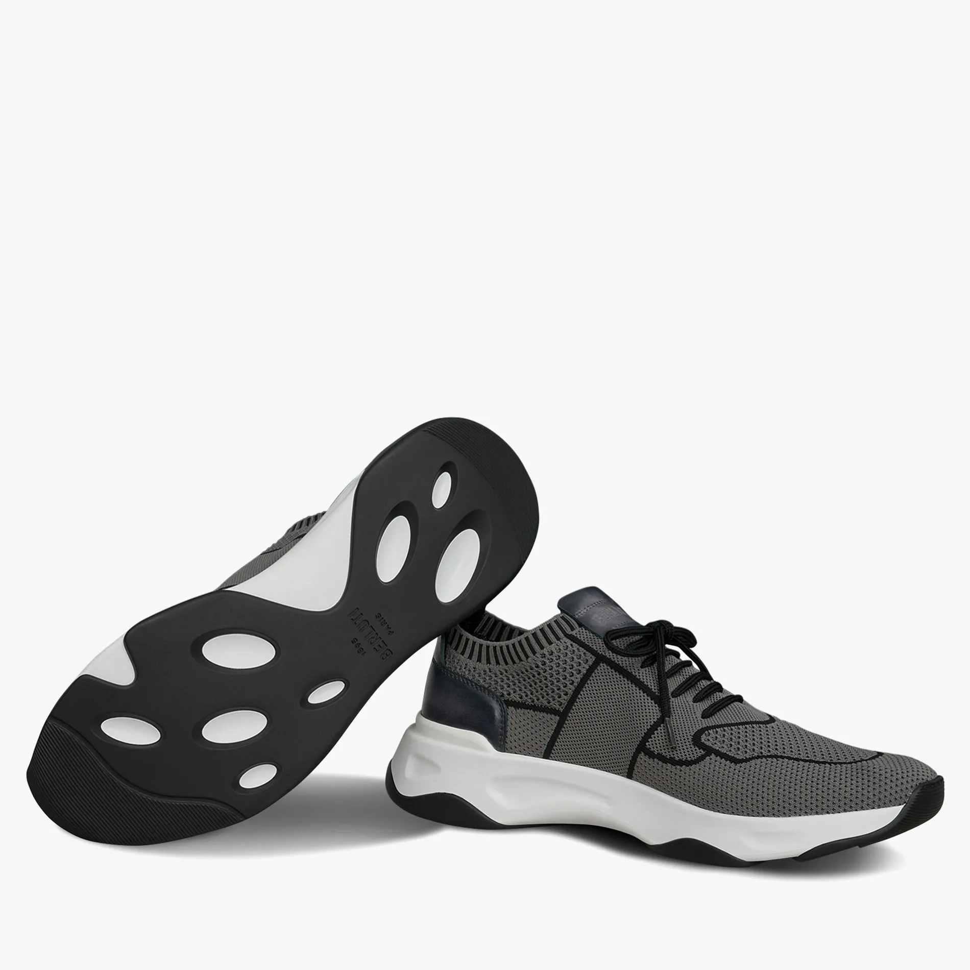 Berluti Sneaker Shadow En Maille Et Cuir | Sneakers | Shadow