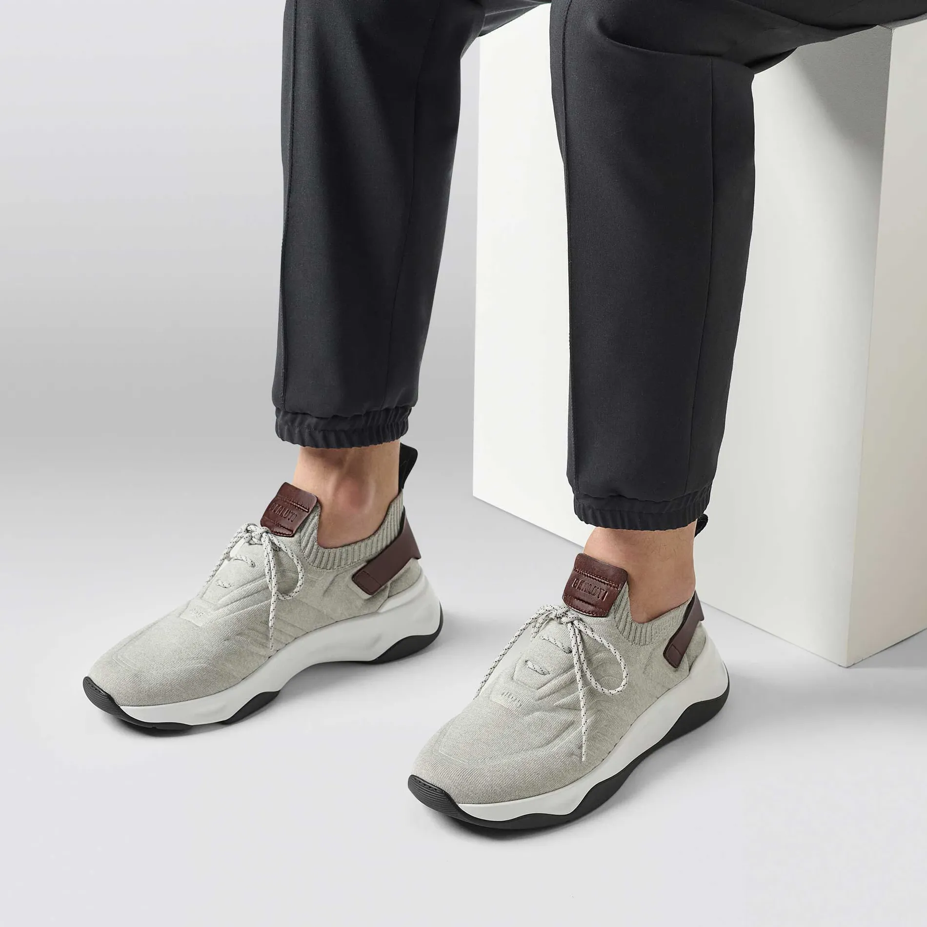 Berluti Sneaker Shadow En Maille Et Cuir | Sneakers | Shadow
