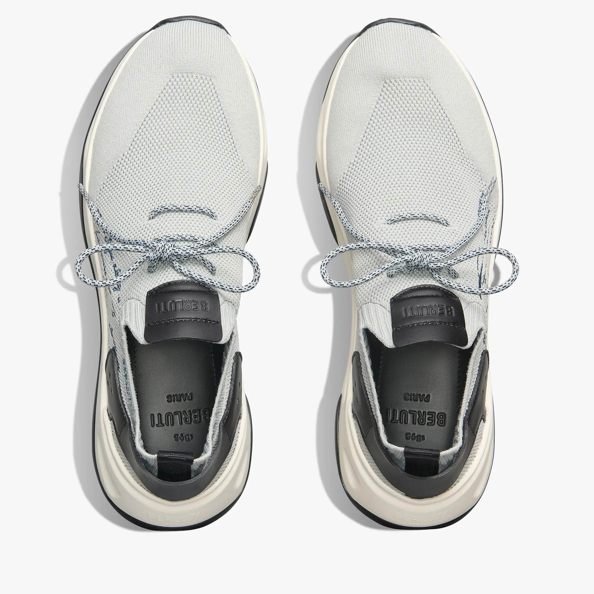 Berluti Sneaker Shadow En Scritto Knit Et Cuir De Veau | Sneakers | Shadow