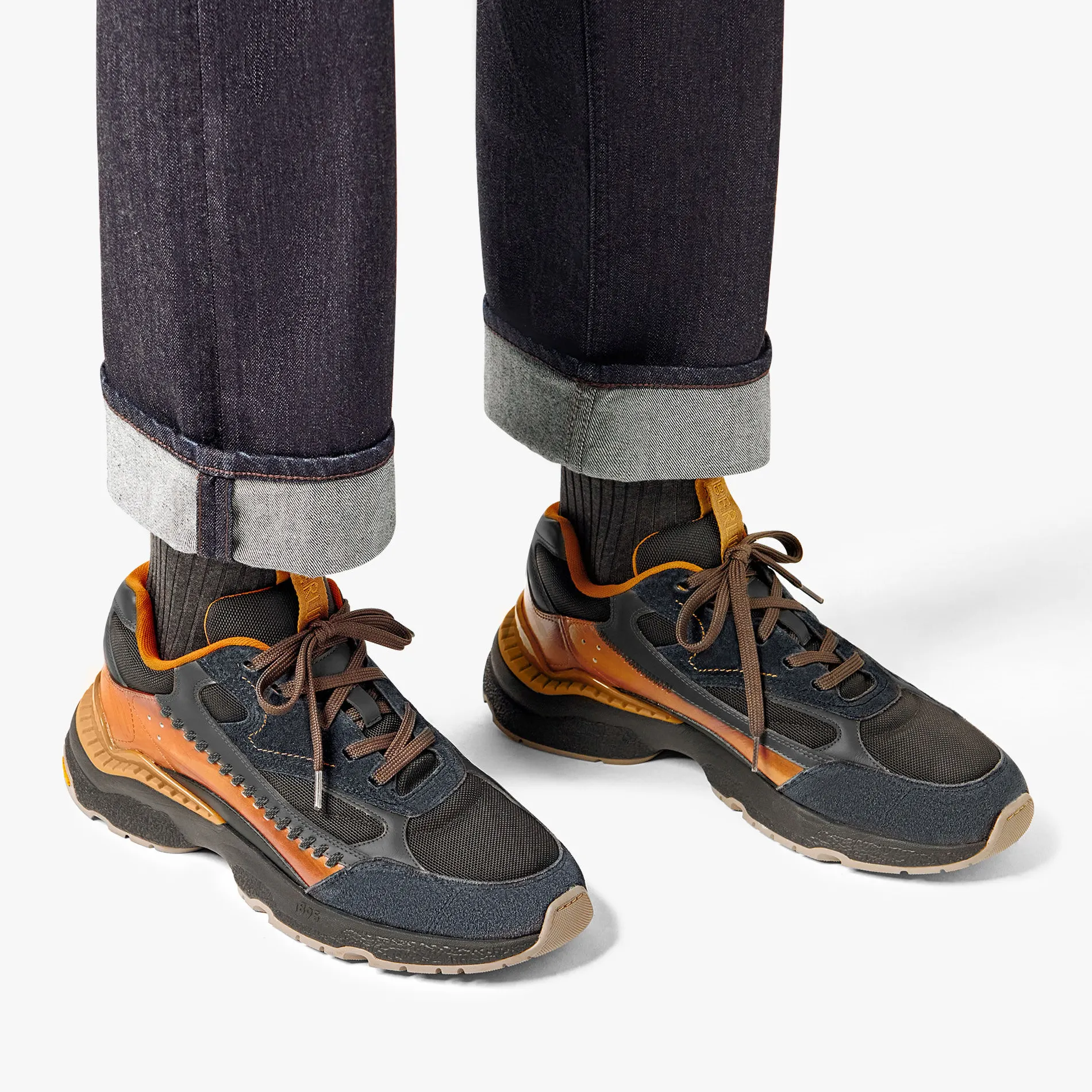 Berluti Sneaker Skyrunning En Cuir Et Nylon | Sneakers