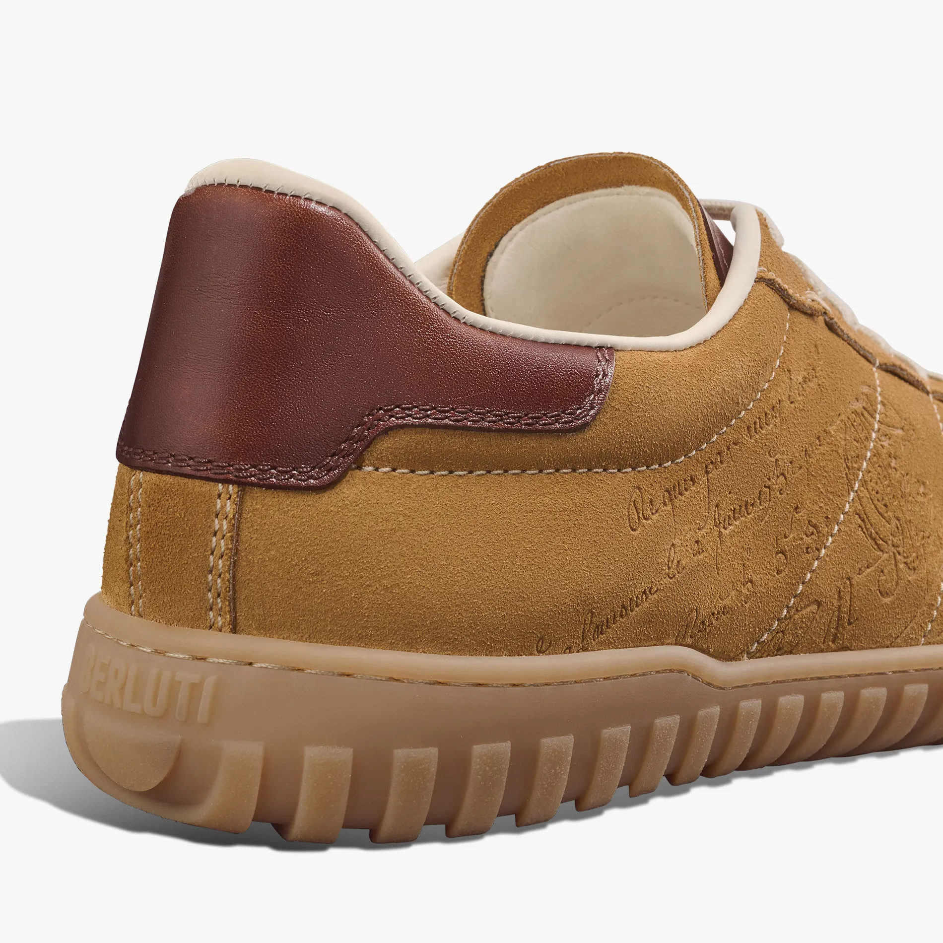 Berluti Sneaker Trainer En Veau Velours Scritto | Sneakers
