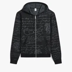 Berluti Sweat &Agrave; Capuche Zipp&eacute; Scritto En Laine | Maille & Sweatshirts