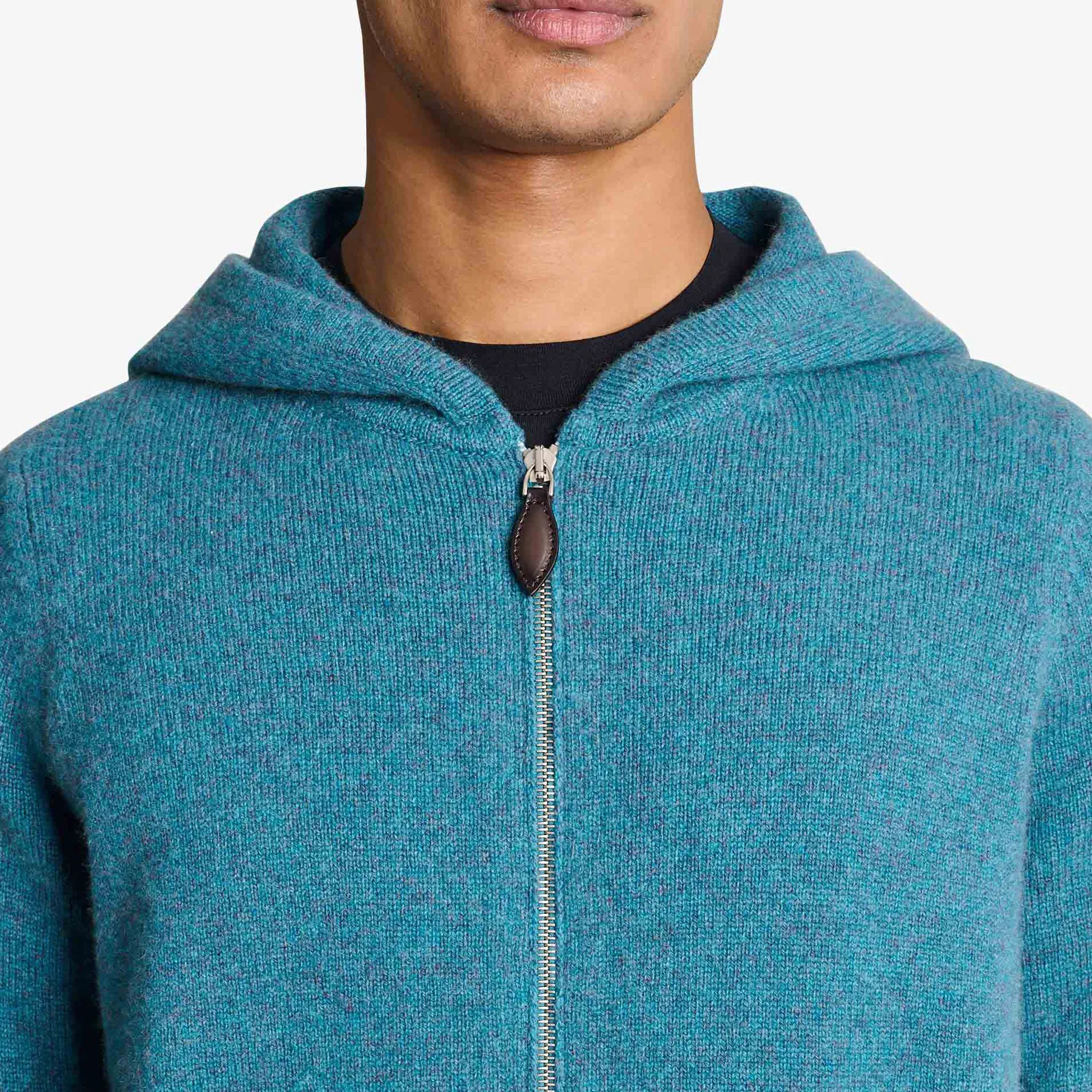 Berluti Sweat &Agrave; Capuche Zipp&eacute; Avec D&eacute;tail En Cuir | Maille & Sweatshirts