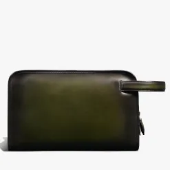 Berluti Trousse De Toilette Morning En Cuir Scritto | Pochettes