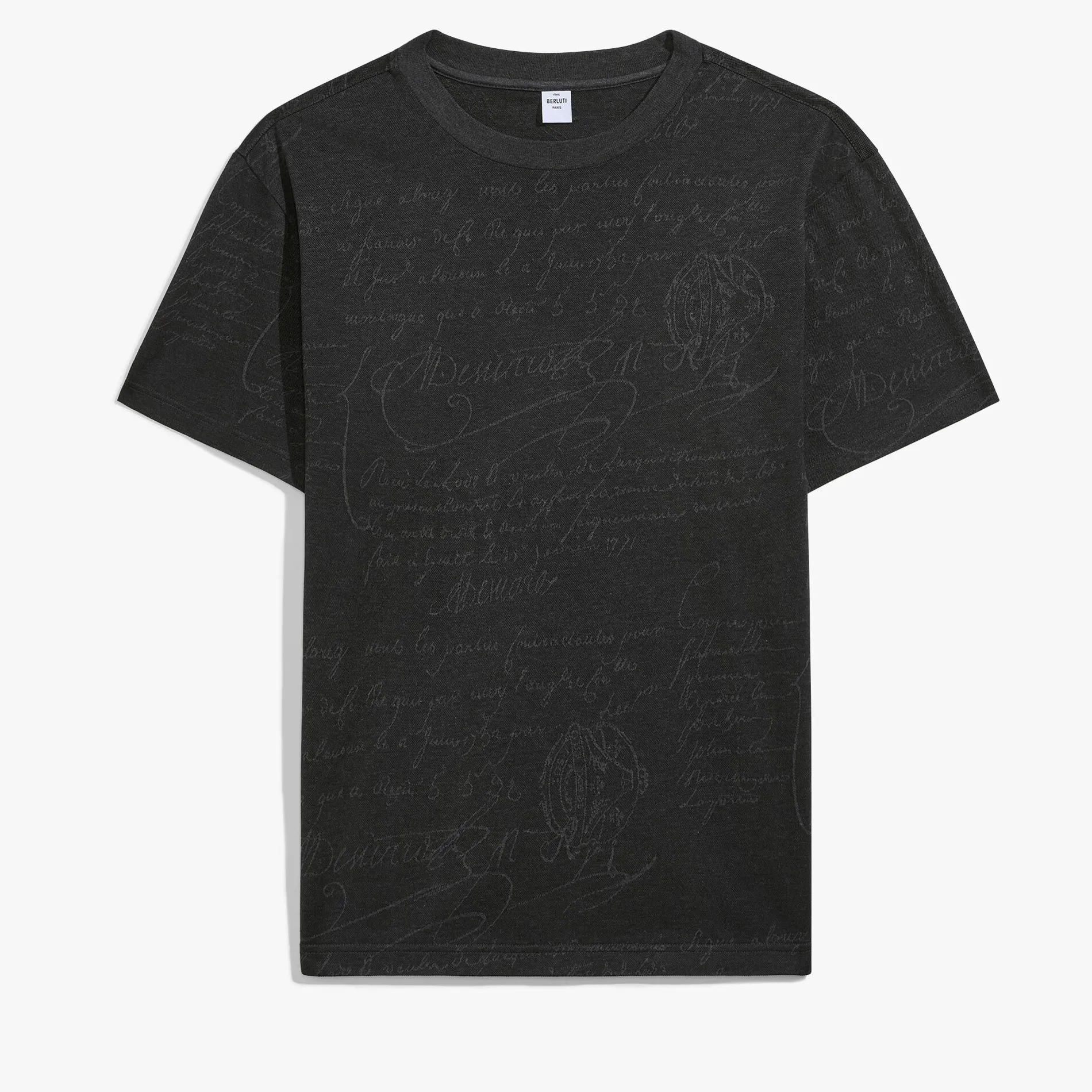 Berluti T-Shirt En Jacquard Scritto All-Over | Polos & T-shirts