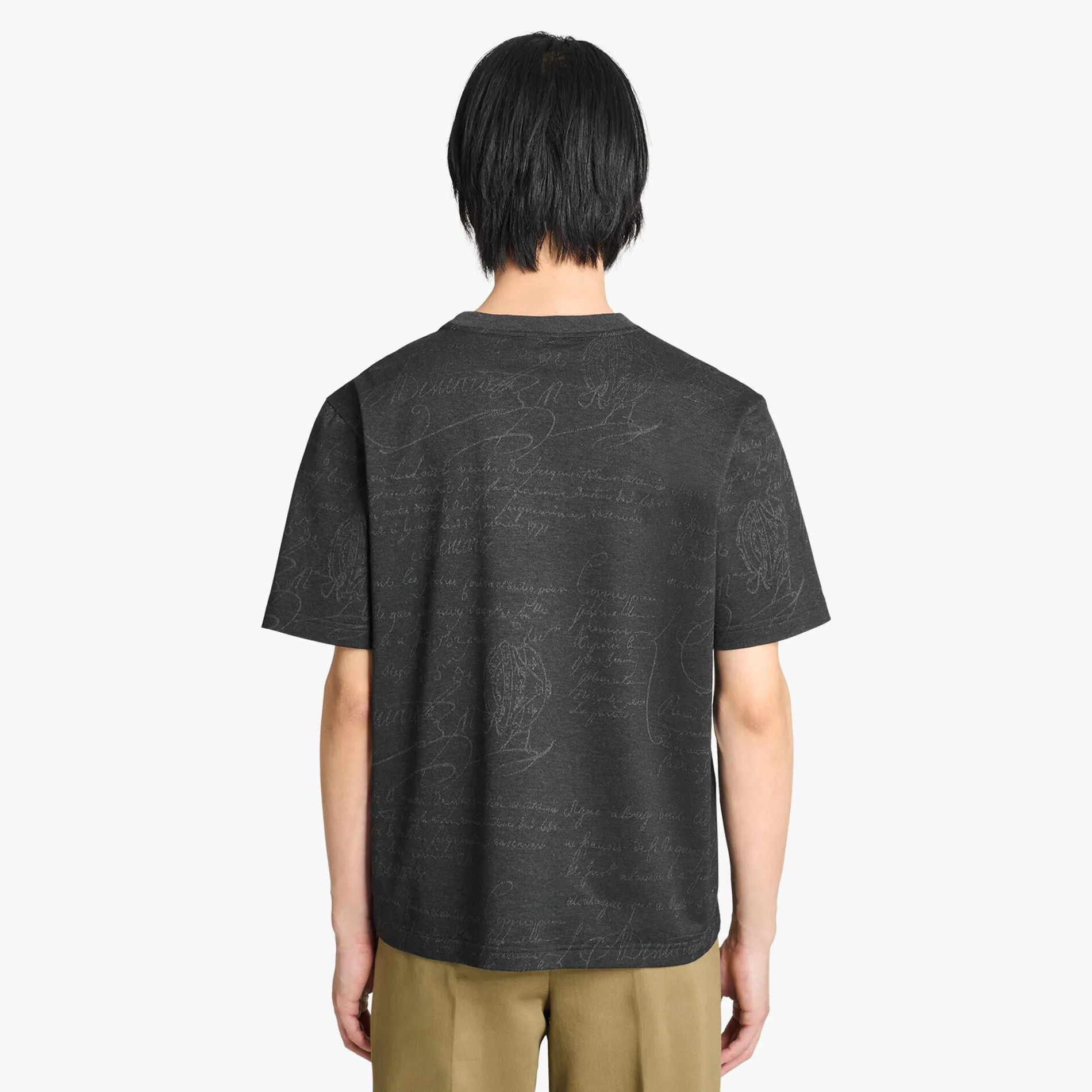 Berluti T-Shirt En Jacquard Scritto All-Over | Polos & T-shirts