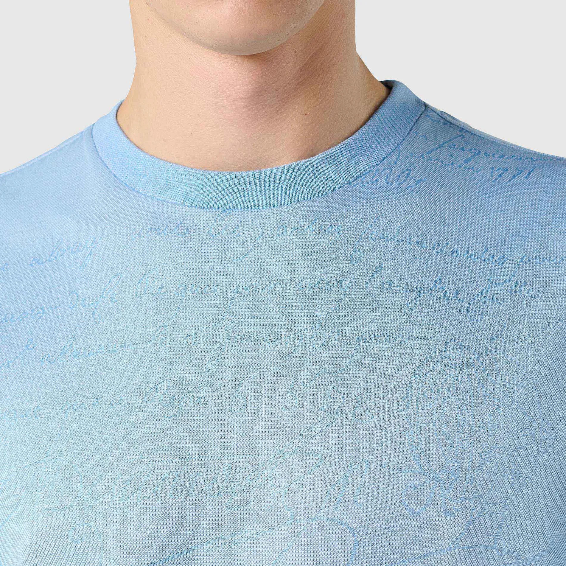Berluti T-Shirt En Jacquard Scritto | Polos & T-shirts