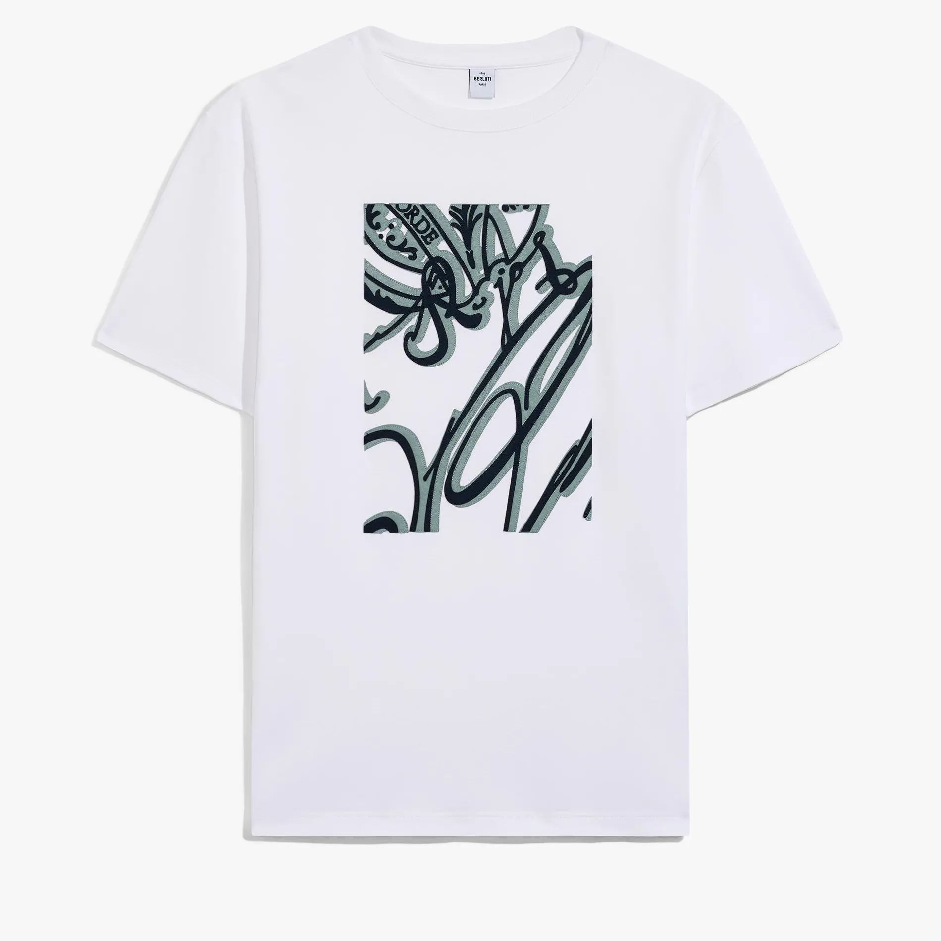 Berluti T-Shirt Frame Scritto Avec Effet Su&eacute;d&eacute; | Polos & T-shirts