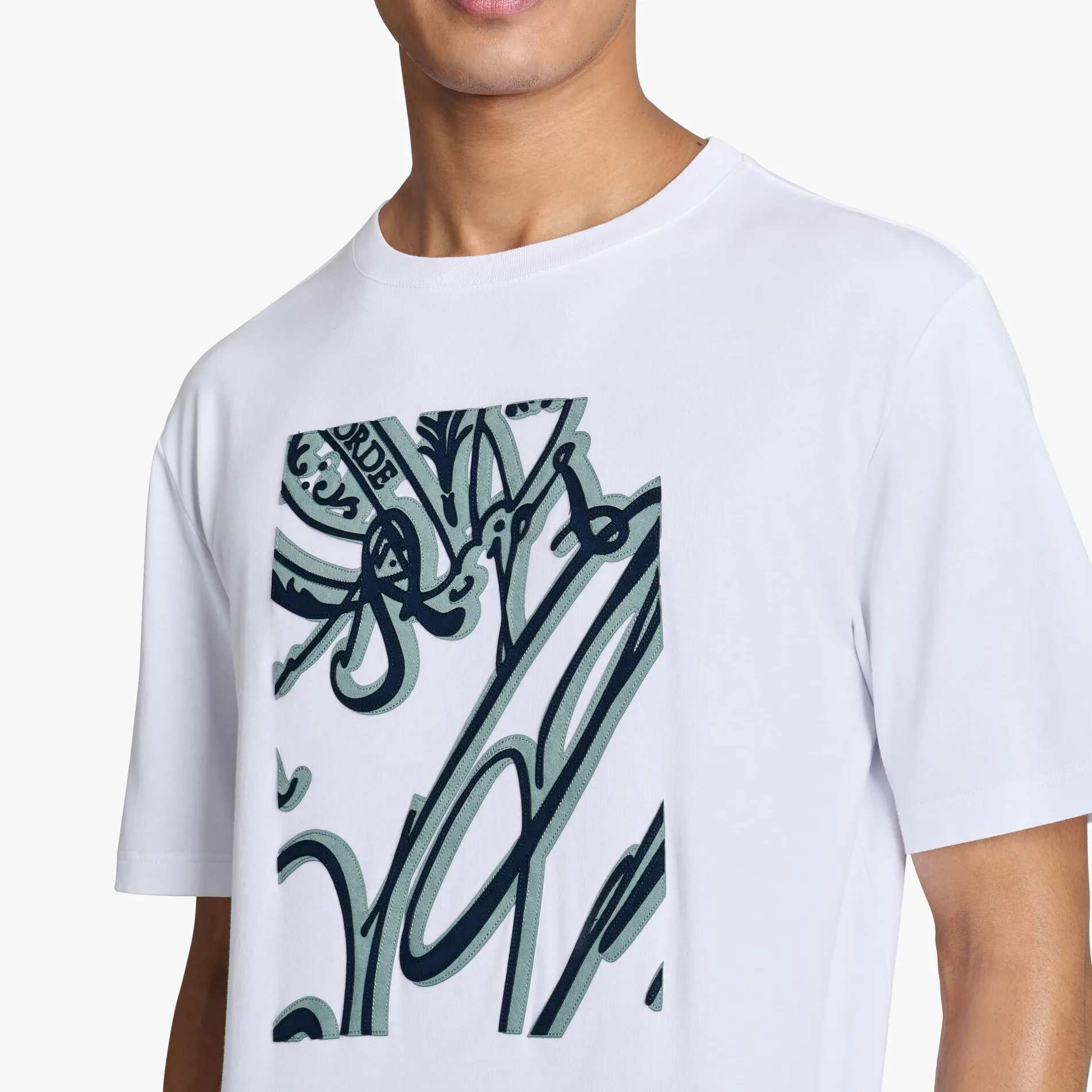 Berluti T-Shirt Frame Scritto Avec Effet Su&eacute;d&eacute; | Polos & T-shirts