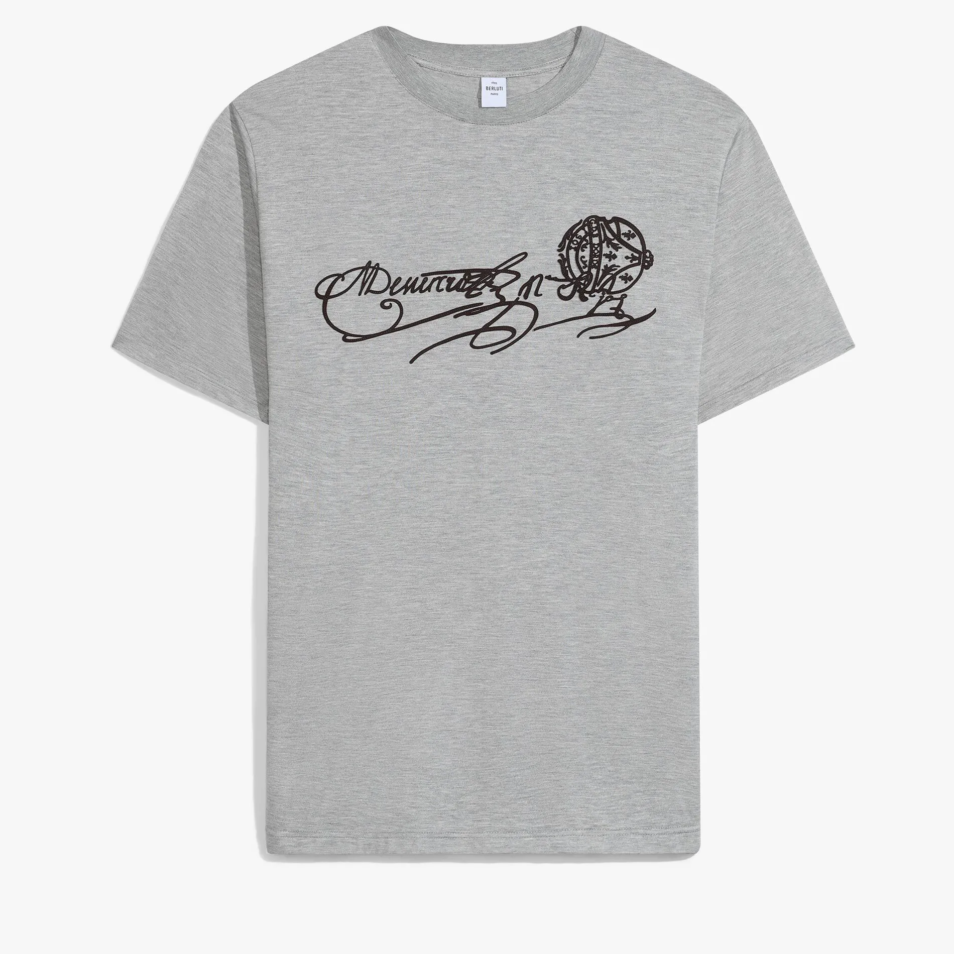 Berluti T-Shirt Scritto Avec Effet Su&eacute;d&eacute; | Polos & T-shirts