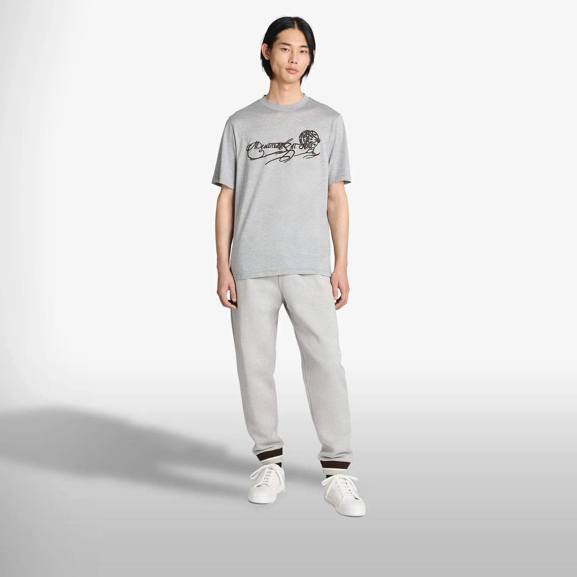 Berluti T-Shirt Scritto Avec Effet Su&eacute;d&eacute; | Polos & T-shirts