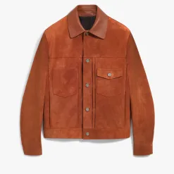 Berluti Veste Denim en Suede | Cuir