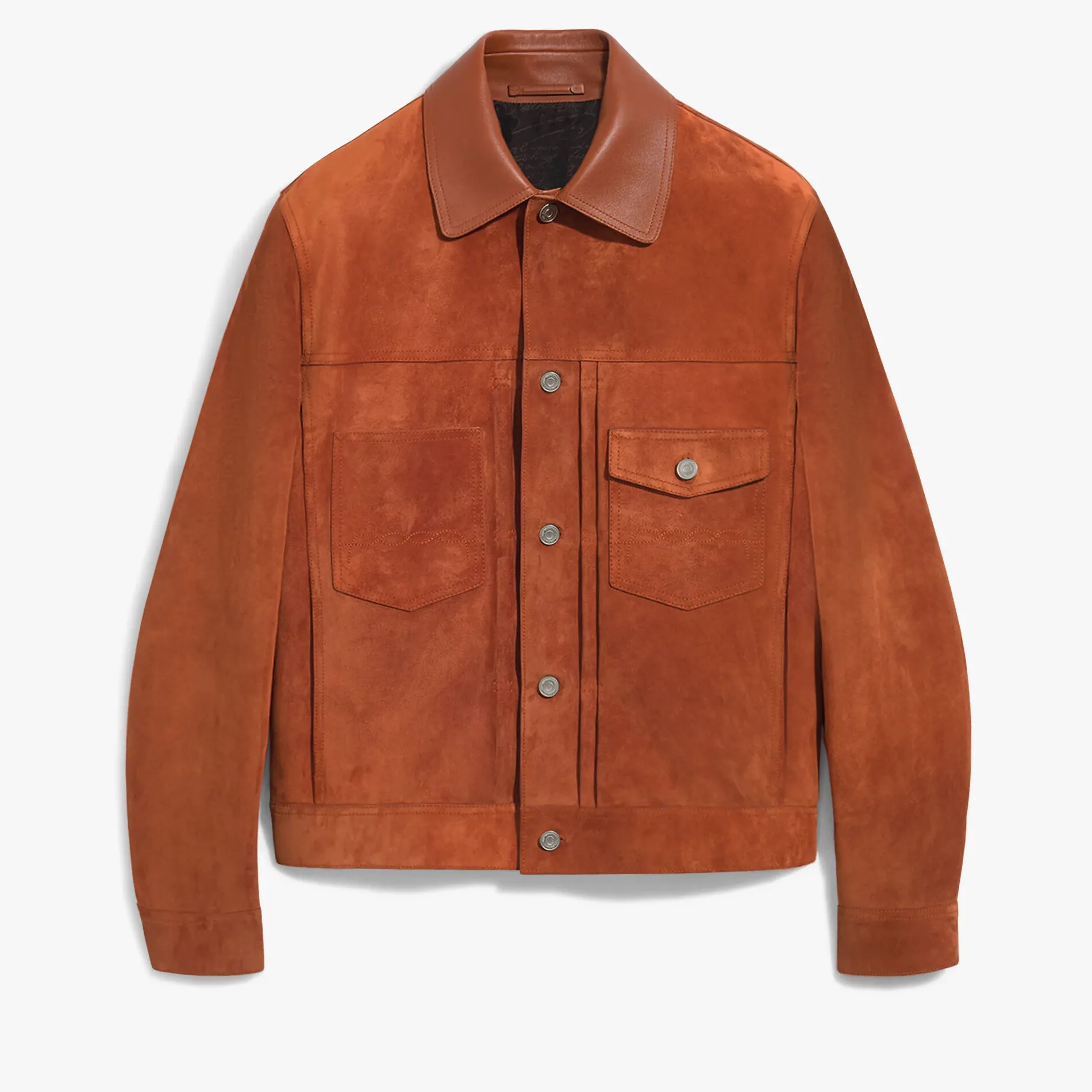 Berluti Veste Denim en Suede | Cuir