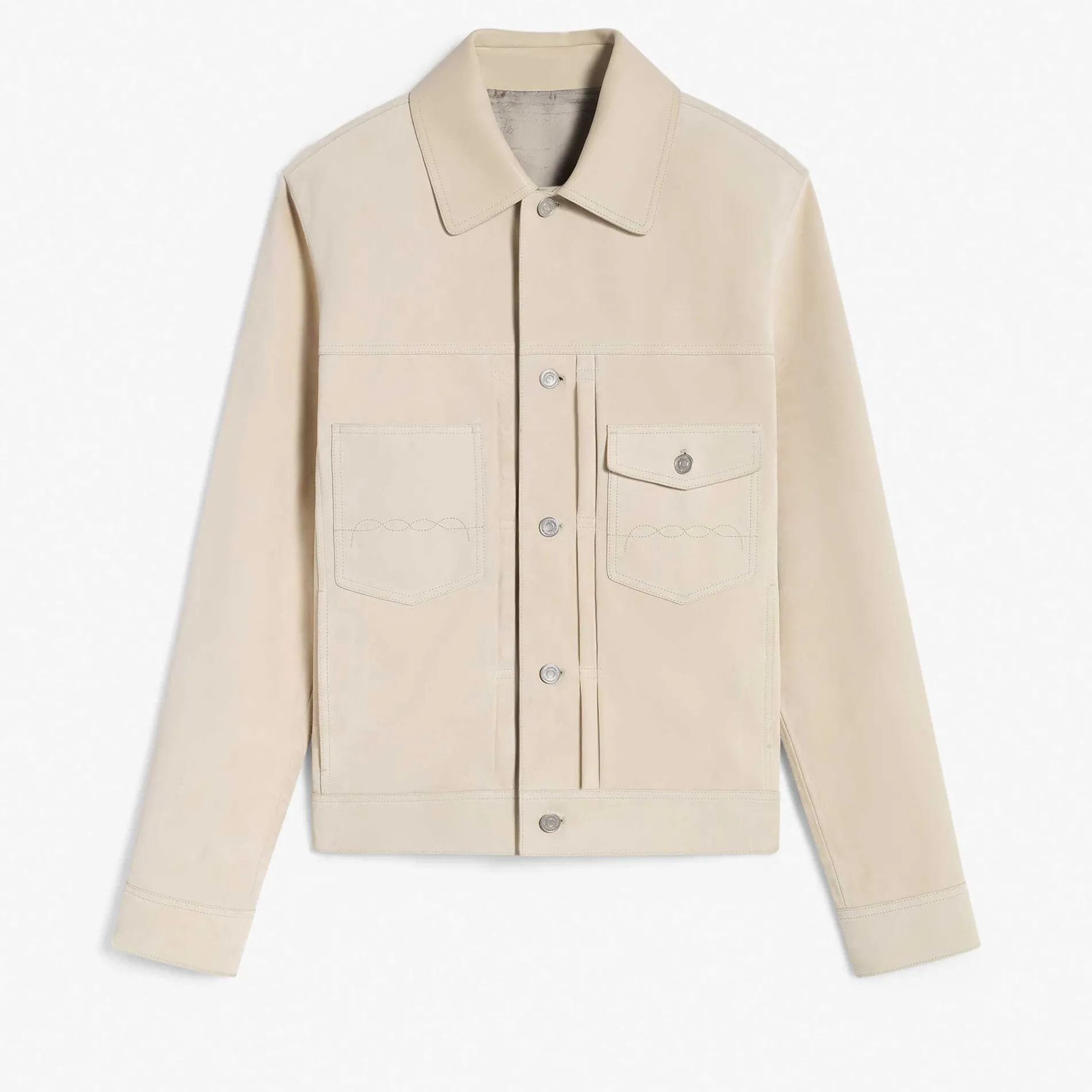 Berluti Veste Denim En Suède | Cuir