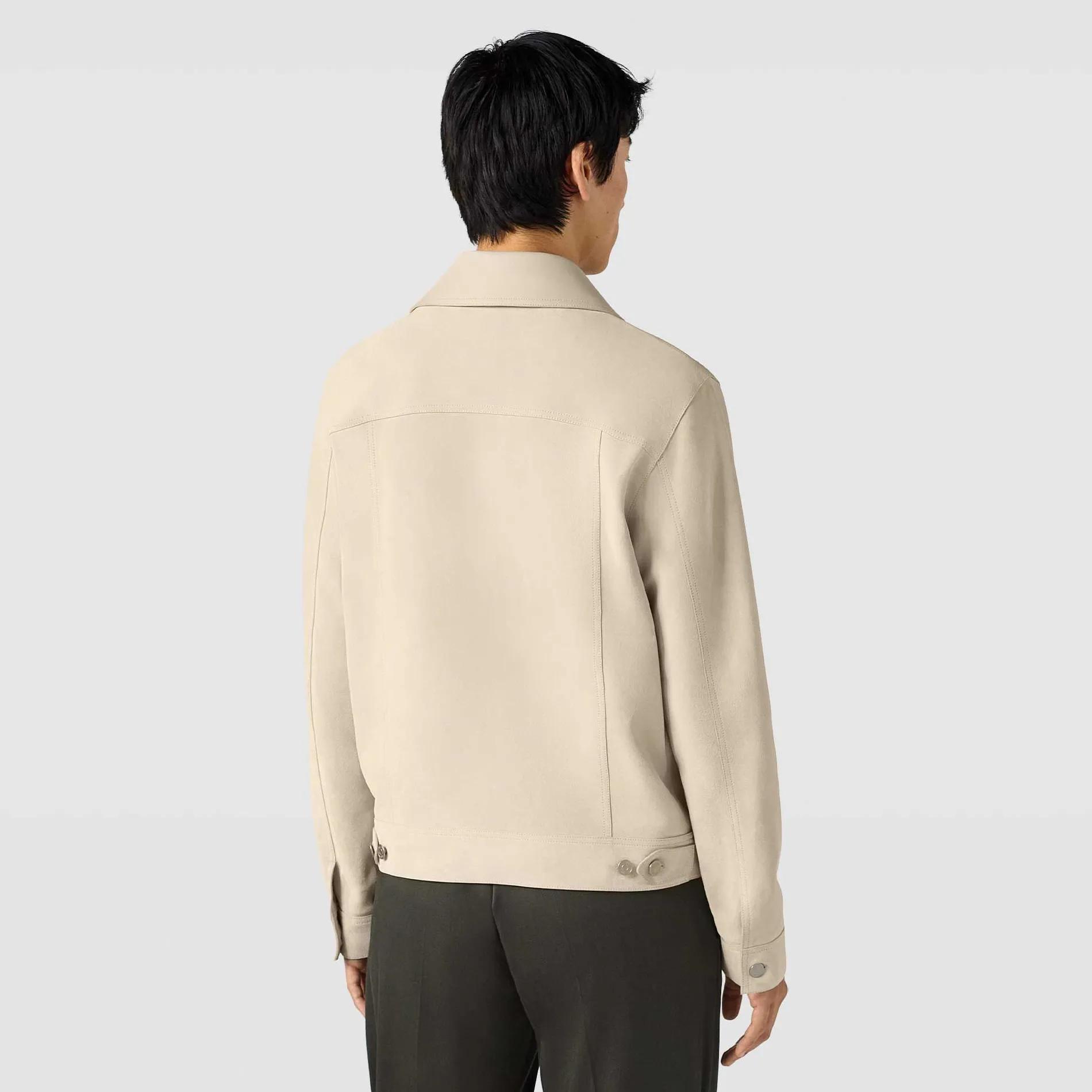 Berluti Veste Denim En Su&egrave;de | Cuir