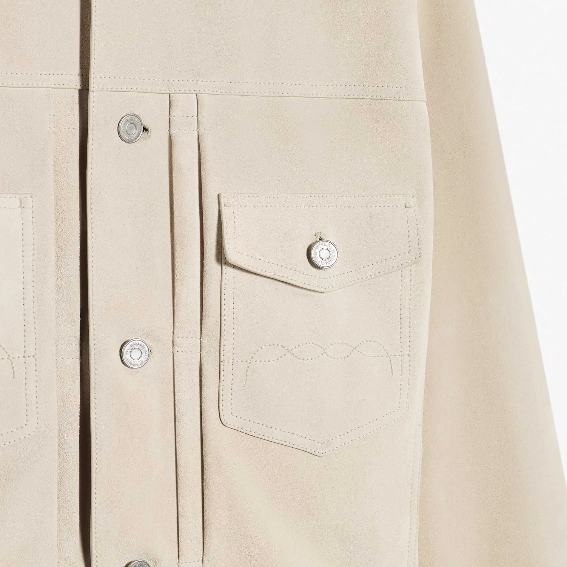 Berluti Veste Denim En Su&egrave;de | Cuir